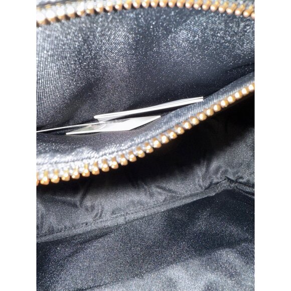 Love Moschino Black Nylon Backpack With Gold Hardware & Multiple Zipper Pockets - Picture 8 of 10